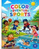Coloring Adventure Sports: Over 20 Sports Coloring Pages for Boys and Girls Ages 3-8