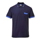 Portwest TX20 Texo Contrast Poloshirt, Marine, Grootte XXL