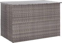 vidaXL Tuinbox 150x100x100 cm poly rattan grijs