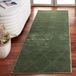 Safavieh Hedendaags tapijt voor woonkamer, eetkamer, slaapkamer - Revive Collection, korte pool, groen, 62 x 240 cm
