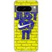 Google Pixel 8 Pro hoesje just do it logo kleur blauw voorkant geel Maniacase