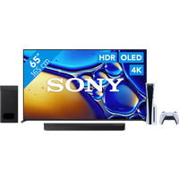 Sony 65" Bravia 8 II 4K QD-OLED + Sony Bravia Theatre Bar 6 Zwart + PlayStation 5