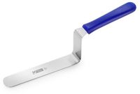 THERMOHAUSER Taartringpalet (roestvrij staal), stomp, gehoekt lemmet, blauwe kunststof handgreep, nuttige lengte lemmet 17 cm