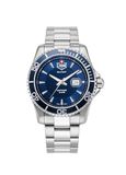 JDM Millitary Analoog herenhorloge met roestvrij stalen armband JDM-WG022-01, zilver