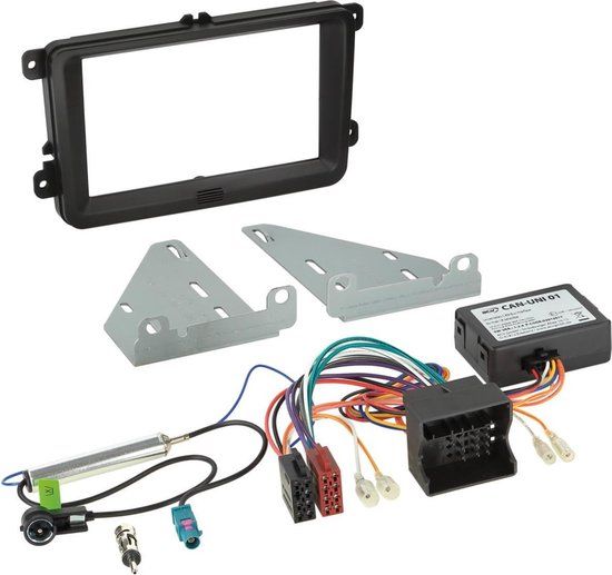 2-DIN Kit Seat - Skoda - Volkswagen - zwart
