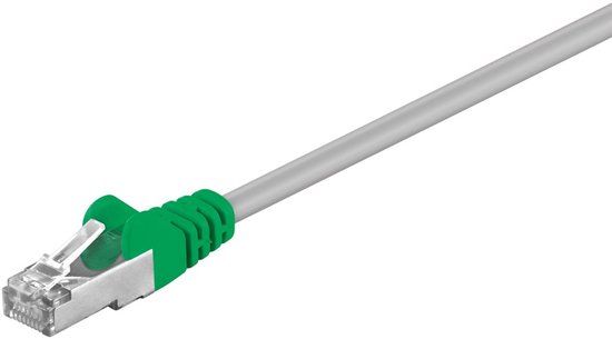 Goobay 50188 Netwerkkabel Groen, Grijs 3 m Cat5e F/UTP (FTP)