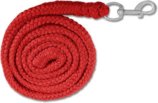 Waldhausen Halstertouw Met Haak 2 m - Paardenhalsterlijn - Rood