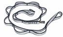 Singing Rock Chaîne de sécurité 16 mm Daisy Chain Gris 140 cm