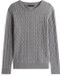 Tommy Hilfiger Heren Pullover Katoen - Grijs - XXL