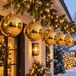 Decoris Kerstbal - 5x - goud - groot - 20 cm - kunststof - glans