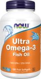 Now Foods Ultra Omega-3 (Vis Gelatine) - 180 softgels