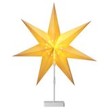 Casaria Étoile de Noël LED - Décoration de Noël sur Pied à Piles 60cm - Blanc