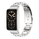 By Qubix Qubix Metalen schakelband - Zilver - Geschikt voor Xiaomi Smart Band 7 Pro / Mi Band 7 Pro bandje
