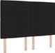 vidaXL LED Boxspringbed met Hoofdeinde Zwart 160 x 200 cm Stof