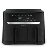 Moulinex Dual Easy Fry EZ901N Dubbel 8,3 l Vrijstaand 2450 W Heteluchtfriteuse Zwart