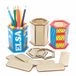 Baker Ross FE522 Zeshoekige Houten Potloodhouder Set - Pak van 3