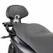 Givi TB, dossier du passager, Noir/Argent