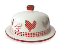 Home Country Keuken & Huishouden, Keramiek, Rood/Ivoor, 18 cm