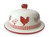 Home Country Keuken & Huishouden, Keramiek, Rood/Ivoor, 18 cm