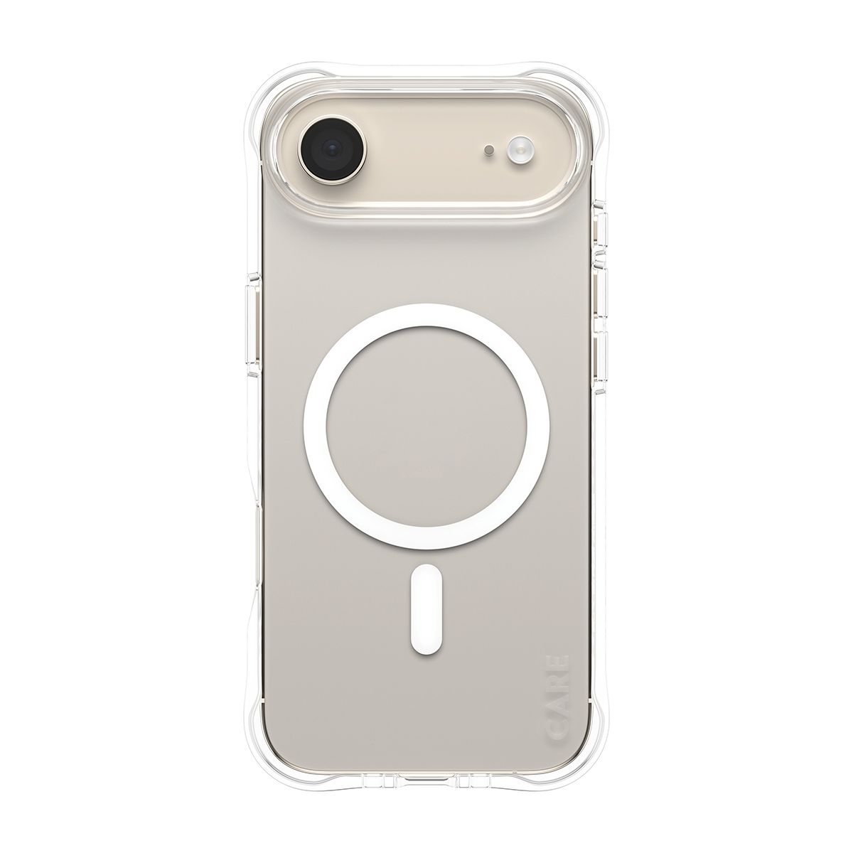 PanzerGlass CARE™ by Samba Case Transparent w. White MagSafe iPhone Air Cover Case