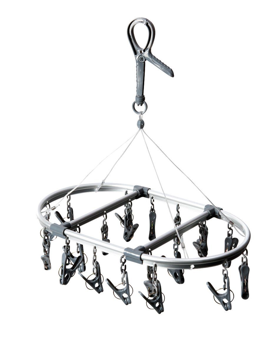 Bo-Camp Droogcarrousel - Ovaal - 20 Knijpers - Grijs