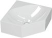 INK - Hoekfontein Polystone Zonder Kraangat - 270x270x100 mm - Glans Wit