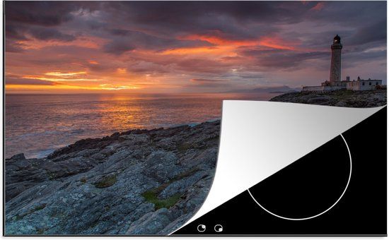 KitchenYeah® Inductie beschermer De Schotse Hooglanden 77x51 cm - Inductiebeschermer voor Inductie Kookplaat - Multicolor