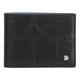 DuDu Up! Portemonnee RFID-bescherming Leer 11 cm - Jongens - Horizontaal - black-pastel blue