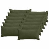 vidaXL - Kussensloop - 12 stuks - HOUTEN - Groen - 40 x 80 cm - corduroy