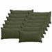 vidaXL - Kussensloop - 12 stuks - HOUTEN - Groen - 40 x 80 cm - corduroy