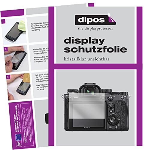 dipos I Beschermfolie compatibel met Sony Alpha 7 II schermfolie, helder