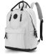 Himawari Sac à dos pour ordinateur portable Gris clair Polyester Imperméable A4