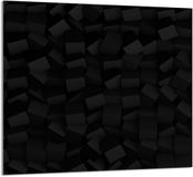 TMK ArtDeko Planche à découper Verre Noir 65x60cm