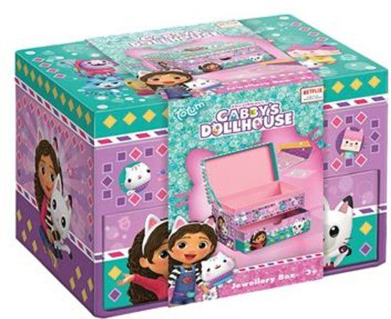 Gabby's Dollhouse Sieradendoosje - Glitter Beauty Doosje - Totum