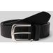 Tom Tailor TTROY Leren riem met afgeronde gesp Maat 105 black uni