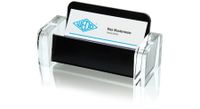 Wedo 60 4401 visitekaarthouder Acryl Zwart, Transparant