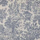 Kt KILOtela - Jouy Canvas - Bedrukte Canvas Stof 100 cm Lengte x 280 cm Breedte | Romantisch. Jouy Canvas - Blauw, Ecru ─ 1 meter