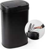 Merkloos / Sans marque BluMill Sensor Prullenbak 50L, zwarte prullenbak met sensor