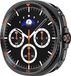 Wigento Samsung Metal Protective Case for Galaxy Watch 9 / 8 40mm Classic Watch Design Black