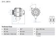 BOSCH 0 986 048 320 Alternateur 100A 14V pour OPEL Astra H Caravan (A04) Astra H Schrägheck (A04) Astra H GTC (A04) Astra H Limousine
