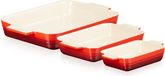 Le Creuset Classic Ovenschaal Set - Kersenrood - 3 Stuks