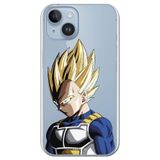 Personalaizer Flexibele beschermhoes voor iPhone 15 Plus met Vegeta