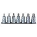 KS Tools 918.1335 1/2" CHROMEplus Bit-dopsleutelset binnenzeskant, kort, 7-dlg, 5-14mm