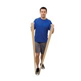 CanDo 2 x trainingsband/gymnastiekband, lengte 45 m, Val-u-Band®, latexvrij - pruim (zwaar)