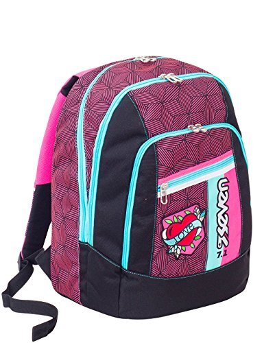 Seven Schoolrugzak advanced REBEL GIRL - fuchsia - 30 l - reflecterende inzetstukken