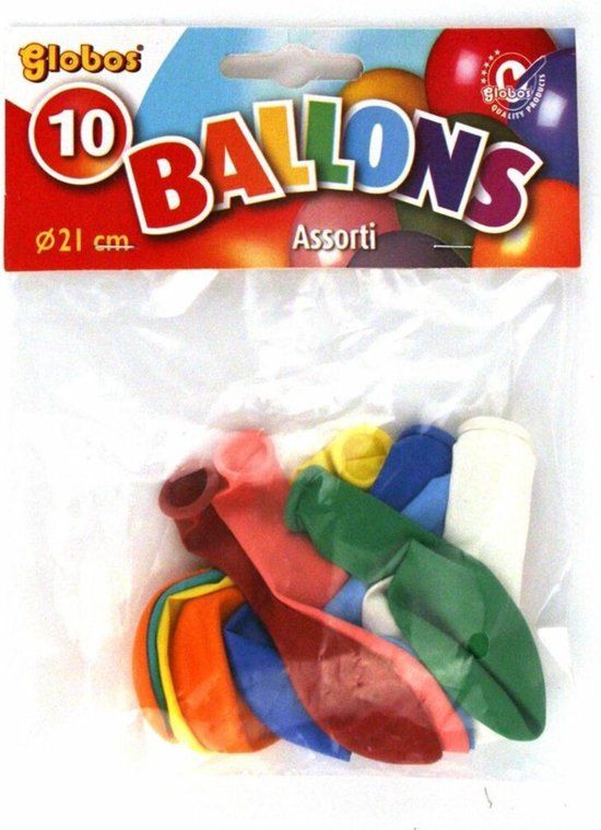 Top1Toys Adic Anglo Dutch Import Company B.V. Ballonnen Multi Kleur 10 stuks