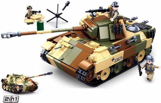 Sluban - Duitse Medium Tank - 725 Onderdelen - Bouwset - 6+