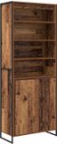 vidaXL Hoge Kasten Oud Hout 79 x 36 x 200 cm