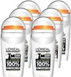 L'Oréal Men Expert - Anti-Traces deodorant voor heren – werkzaamheid 48 uur – Shirt Protect – 6 x 50 ml
