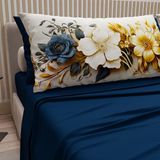 PETTI Artigiani Italiani - Katoenen beddengoed met kussenslopen met digitale print, beddengoed voor tweepersoonsbed, bloemen-keramiek-04, 100% Made in Italy